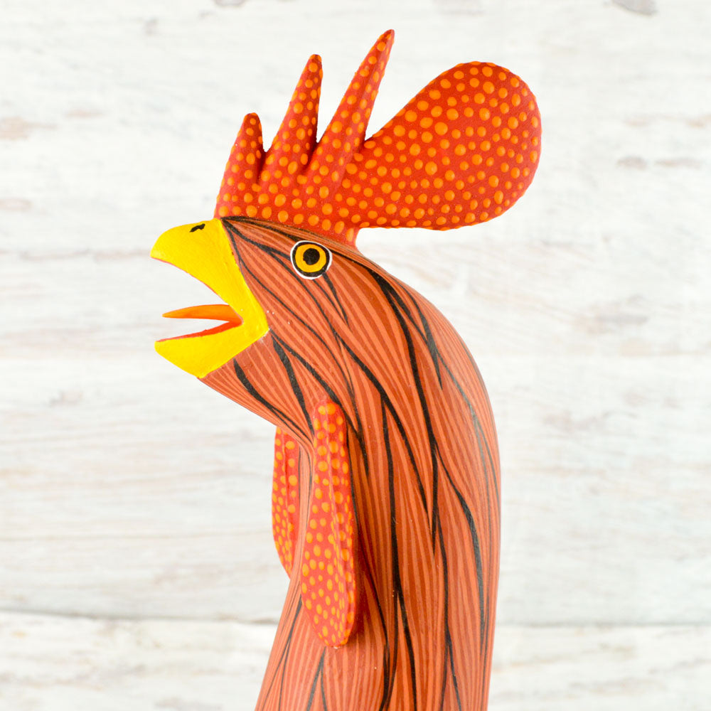 Rooster Alebrije Oaxacan Wood Carving - Alebrije Huichol Mexican Folk art magiamexica.com