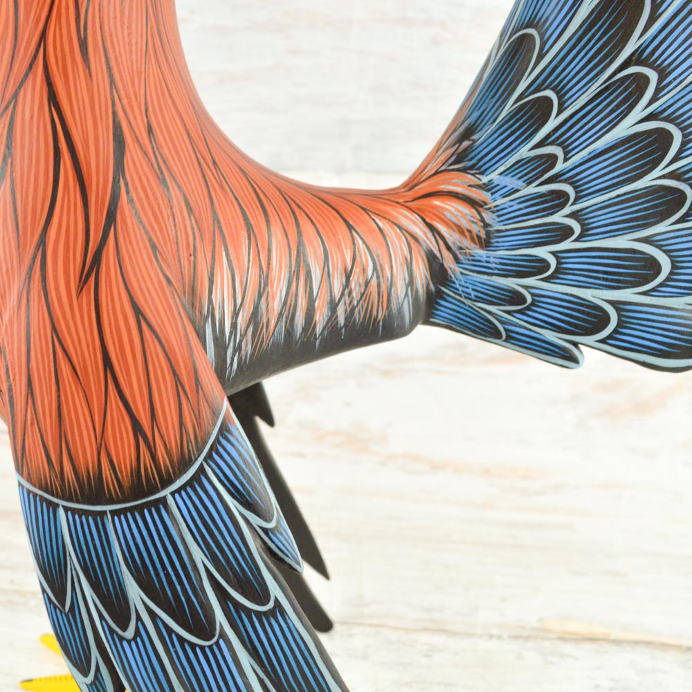 Rooster Alebrije Oaxacan Wood Carving - Alebrije Huichol Mexican Folk art magiamexica.com