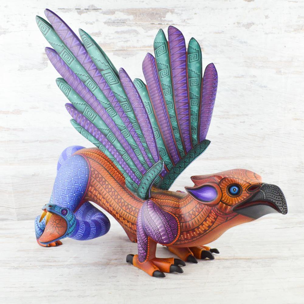 Alebrije Oaxacan Wood Carving Fusion - Magia Mexica