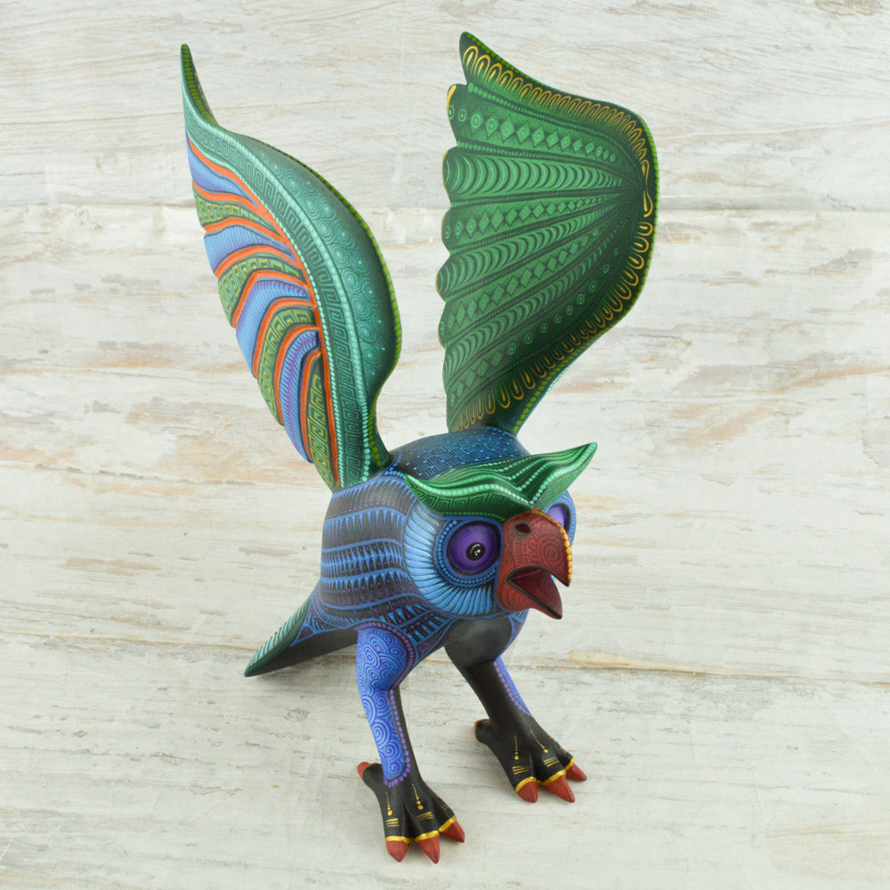 Eagle Alebrije Oaxacan Wood Carving - Alebrije Huichol Mexican Folk art magiamexica.com