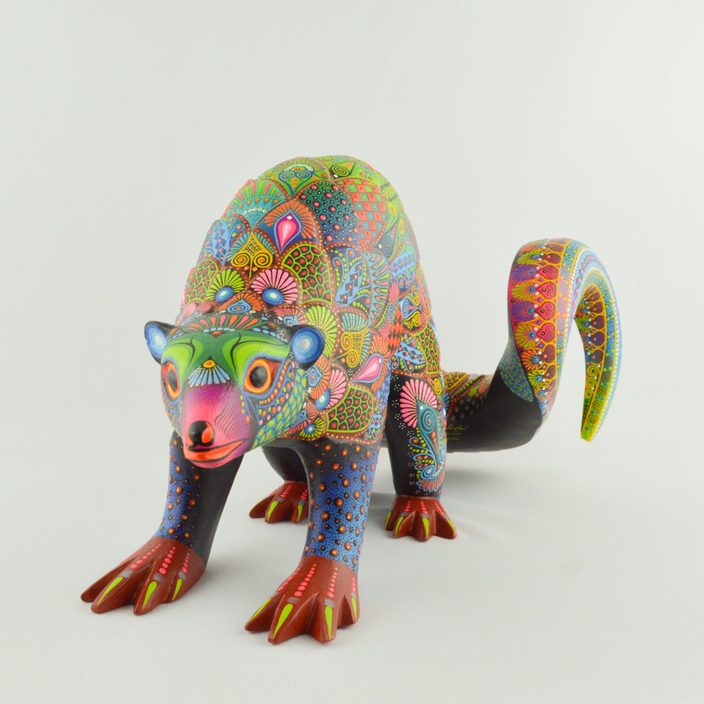 Pangolin Alebrije Oaxacan Wood Carving - magiamexica.com