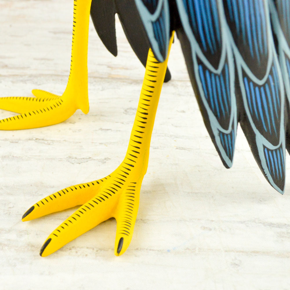 Rooster Alebrije Oaxacan Wood Carving - Alebrije Huichol Mexican Folk art magiamexica.com