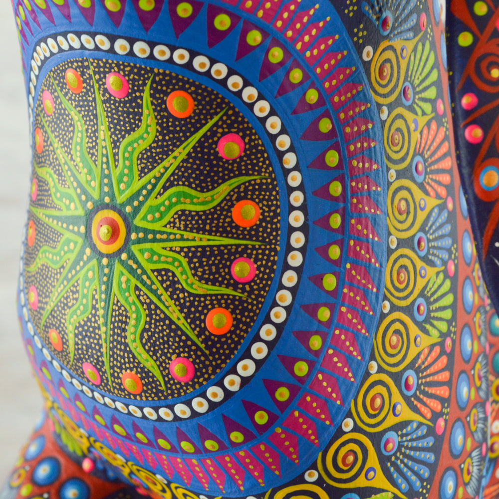 Alebrije Oaxacan Wood Carving Elephant - Magia Mexica
