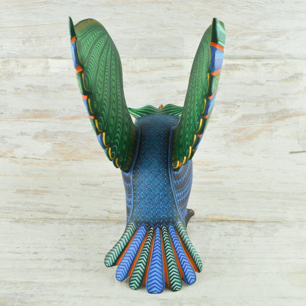 Eagle Alebrije Oaxacan Wood Carving - Alebrije Huichol Mexican Folk art magiamexica.com