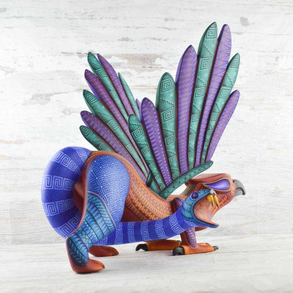 Alebrije Oaxacan Wood Carving Fusion - Magia Mexica
