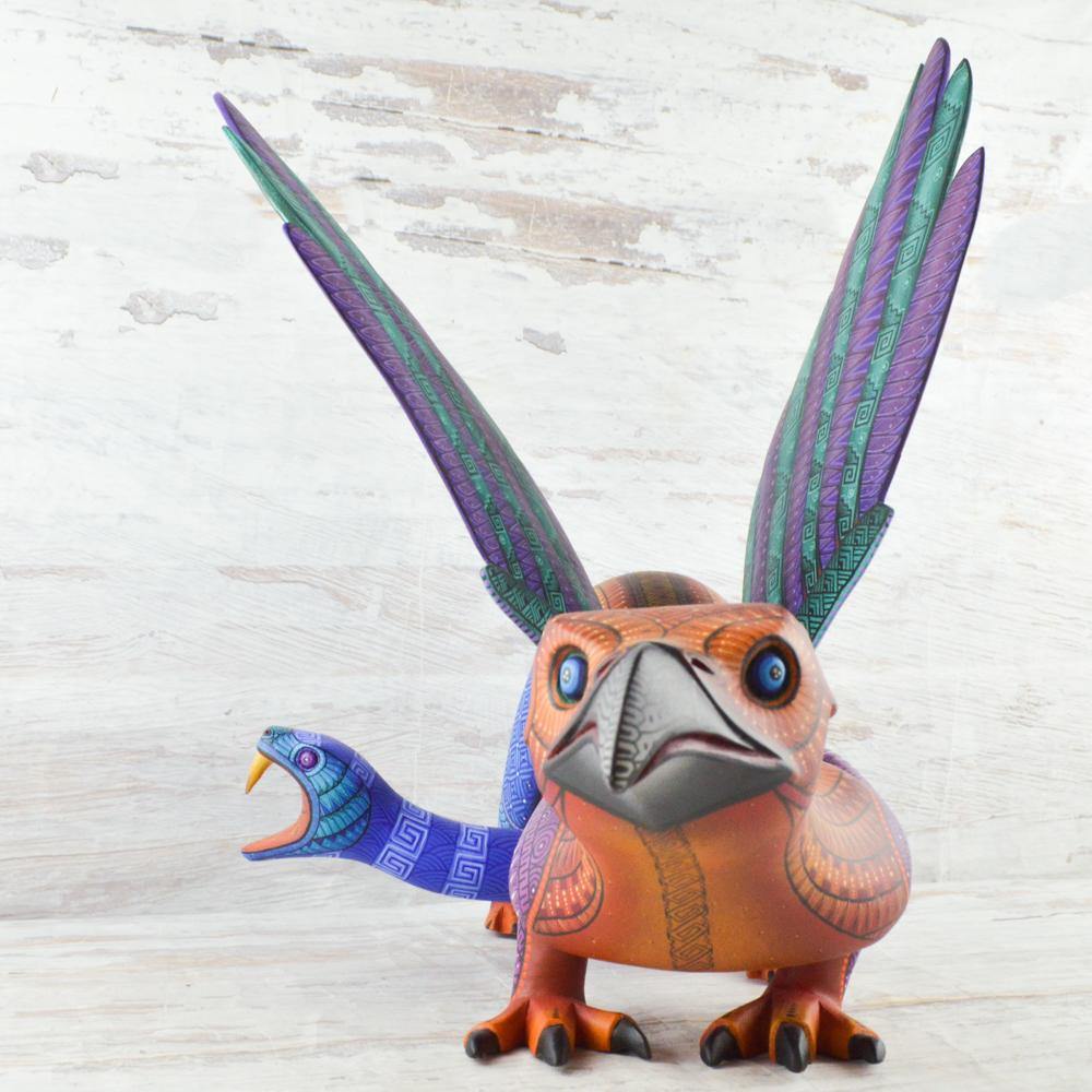 Alebrije Oaxacan Wood Carving Fusion - Magia Mexica
