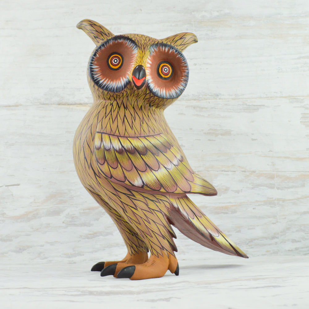 Owl Alebrije Oaxacan Wood Carving - magiamexica.com