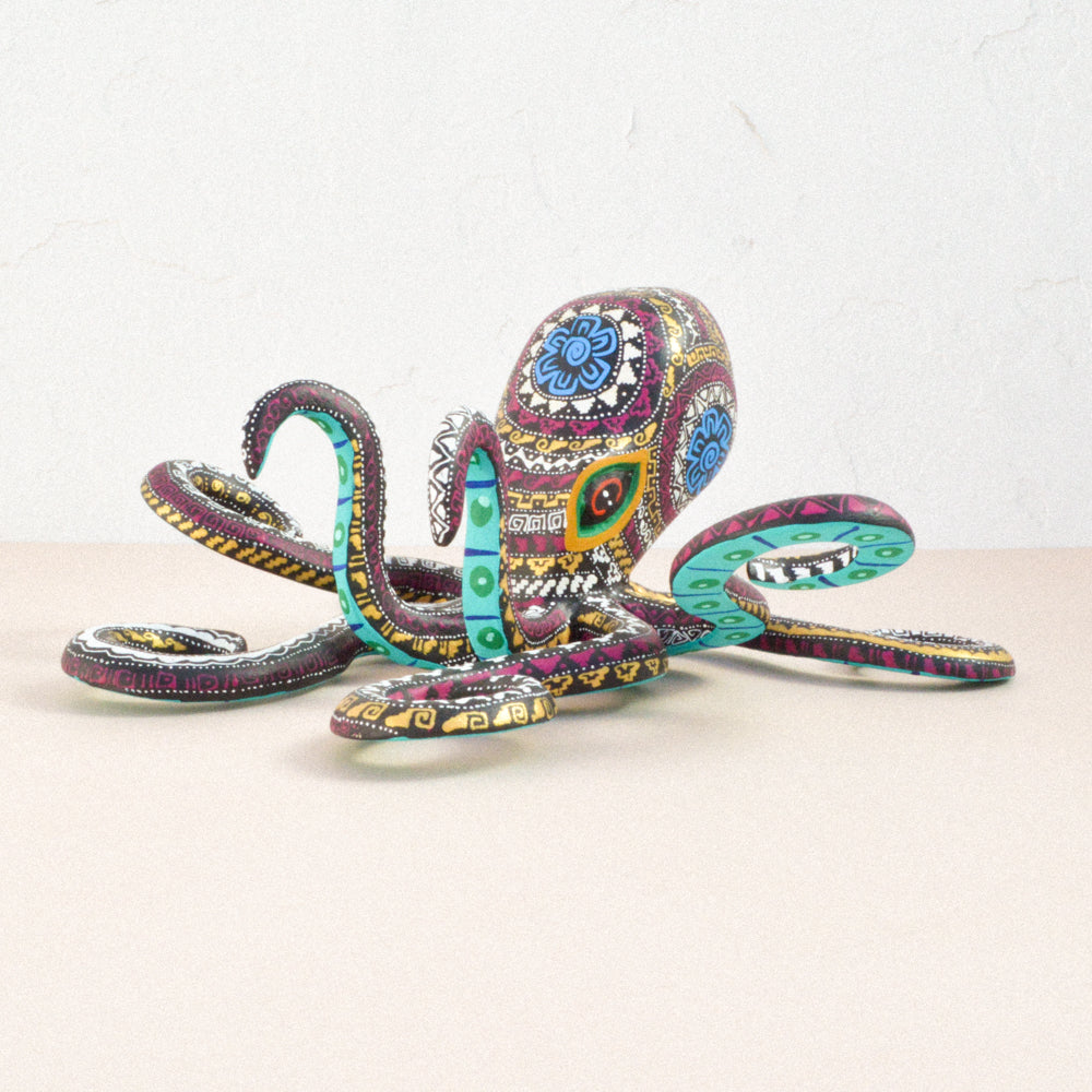 Octopus Alebrije Wood Carving - magiamexica.com