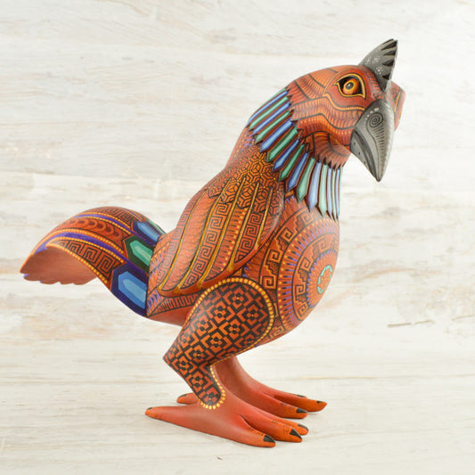 Hen Alebrije Oaxacan Wood Carving - Alebrije Huichol Mexican Folk art magiamexica.com