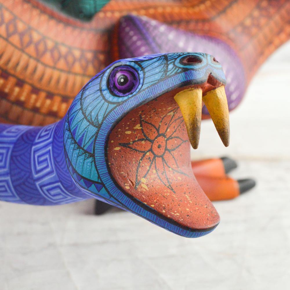 Alebrije Oaxacan Wood Carving Fusion - Magia Mexica