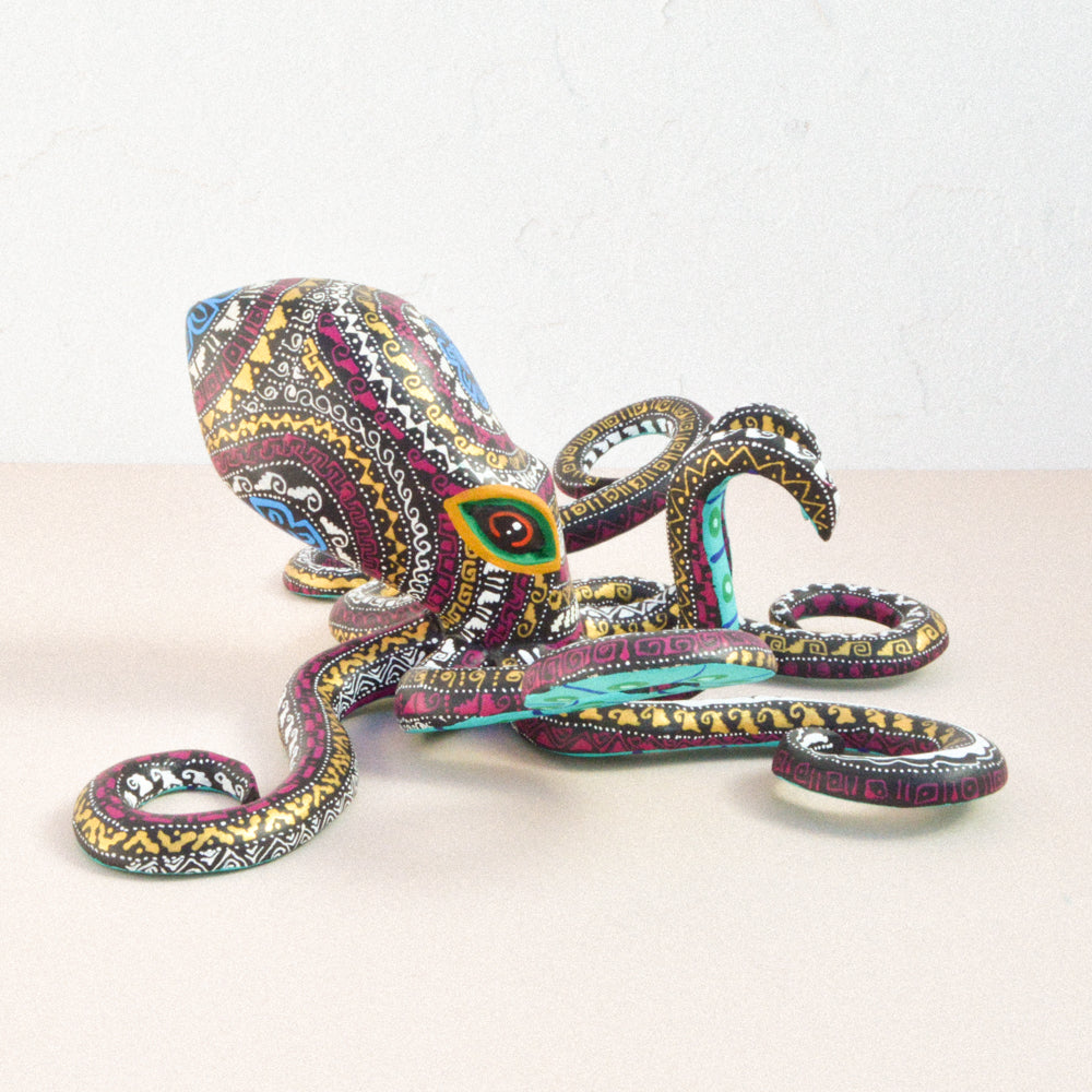 Octopus Alebrije Wood Carving - magiamexica.com
