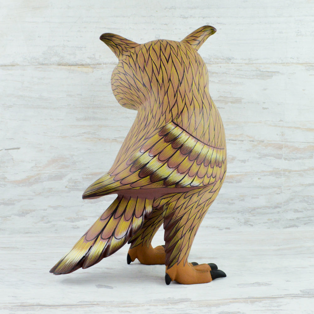 Owl Alebrije Oaxacan Wood Carving - magiamexica.com