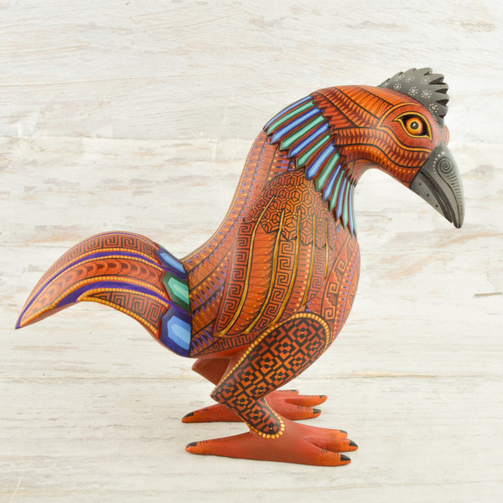 Hen Alebrije Oaxacan Wood Carving - Alebrije Huichol Mexican Folk art magiamexica.com