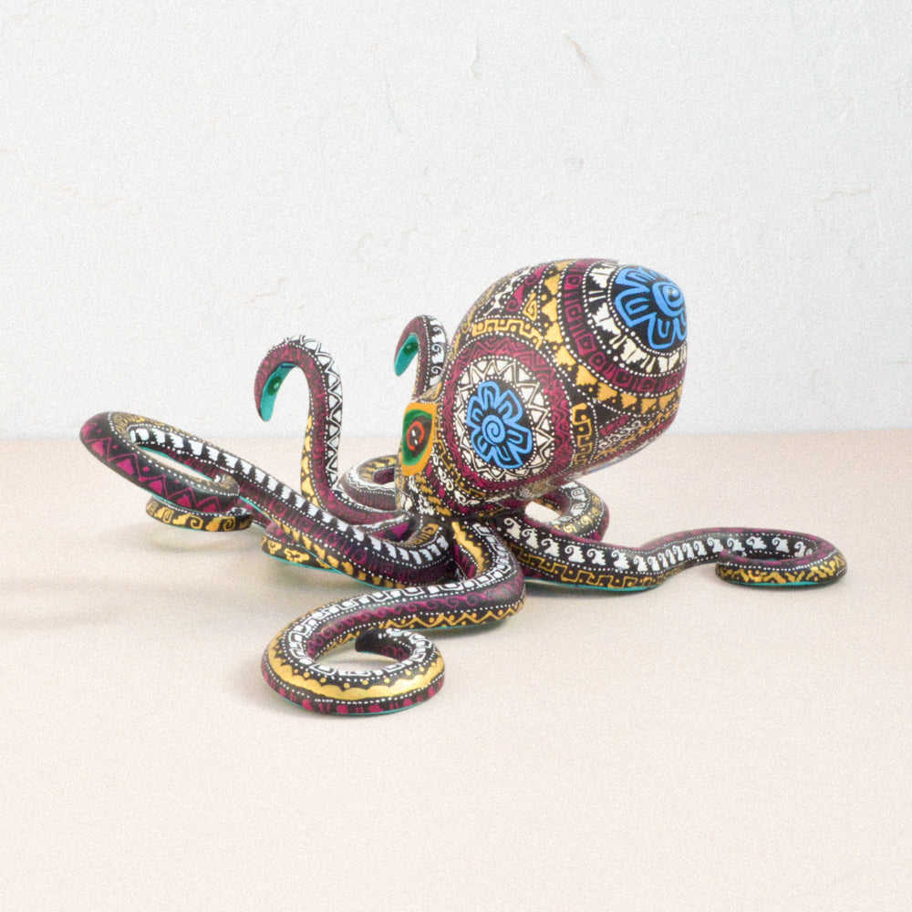 Octopus Alebrije Wood Carving - magiamexica.com