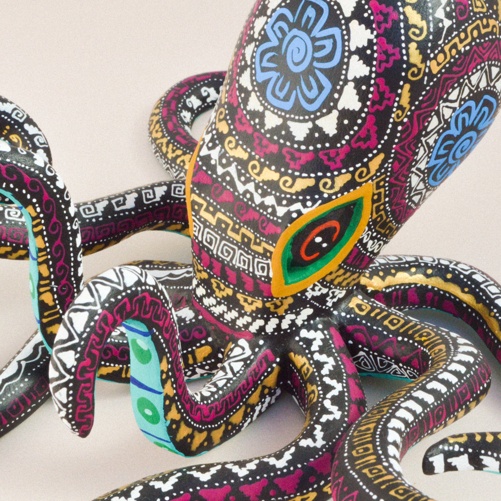 Octopus Alebrije Wood Carving - magiamexica.com