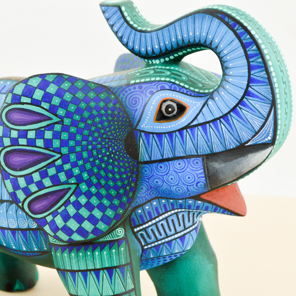 Elephant Alebrije Oaxacan Wood Carving - magiamexica.com