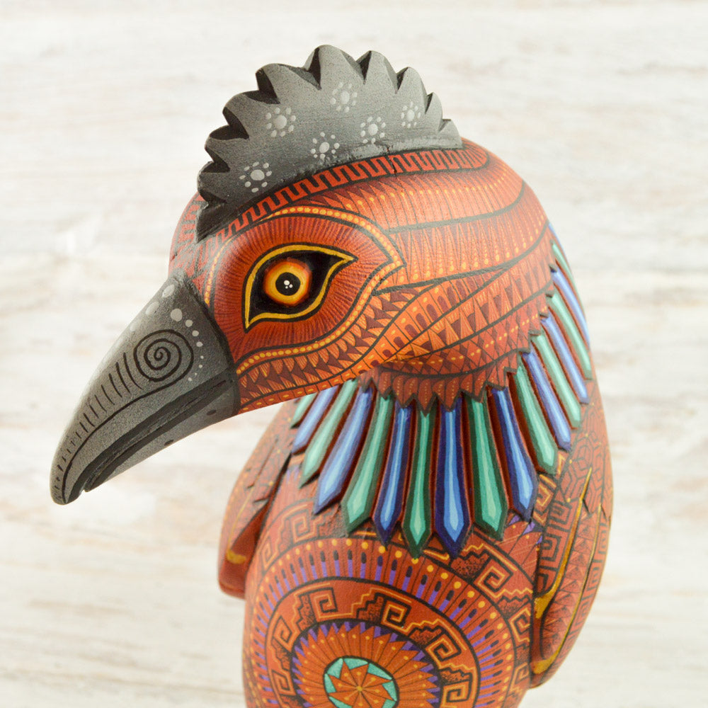 Hen Alebrije Oaxacan Wood Carving - Alebrije Huichol Mexican Folk art magiamexica.com