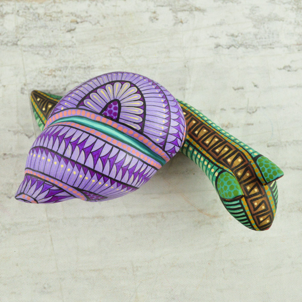 Snail Alebrije Oaxacan Wood Carving - Alebrije Huichol Mexican Folk art magiamexica.com