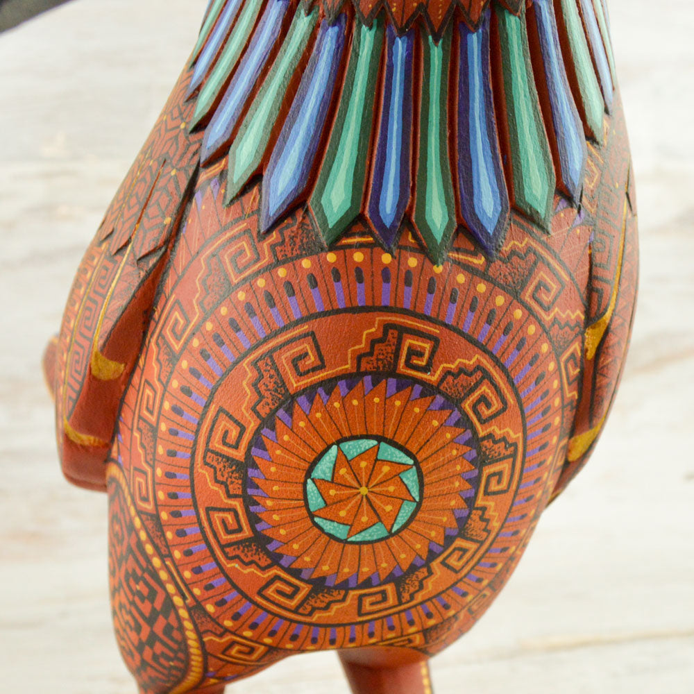 Hen Alebrije Oaxacan Wood Carving - Alebrije Huichol Mexican Folk art magiamexica.com