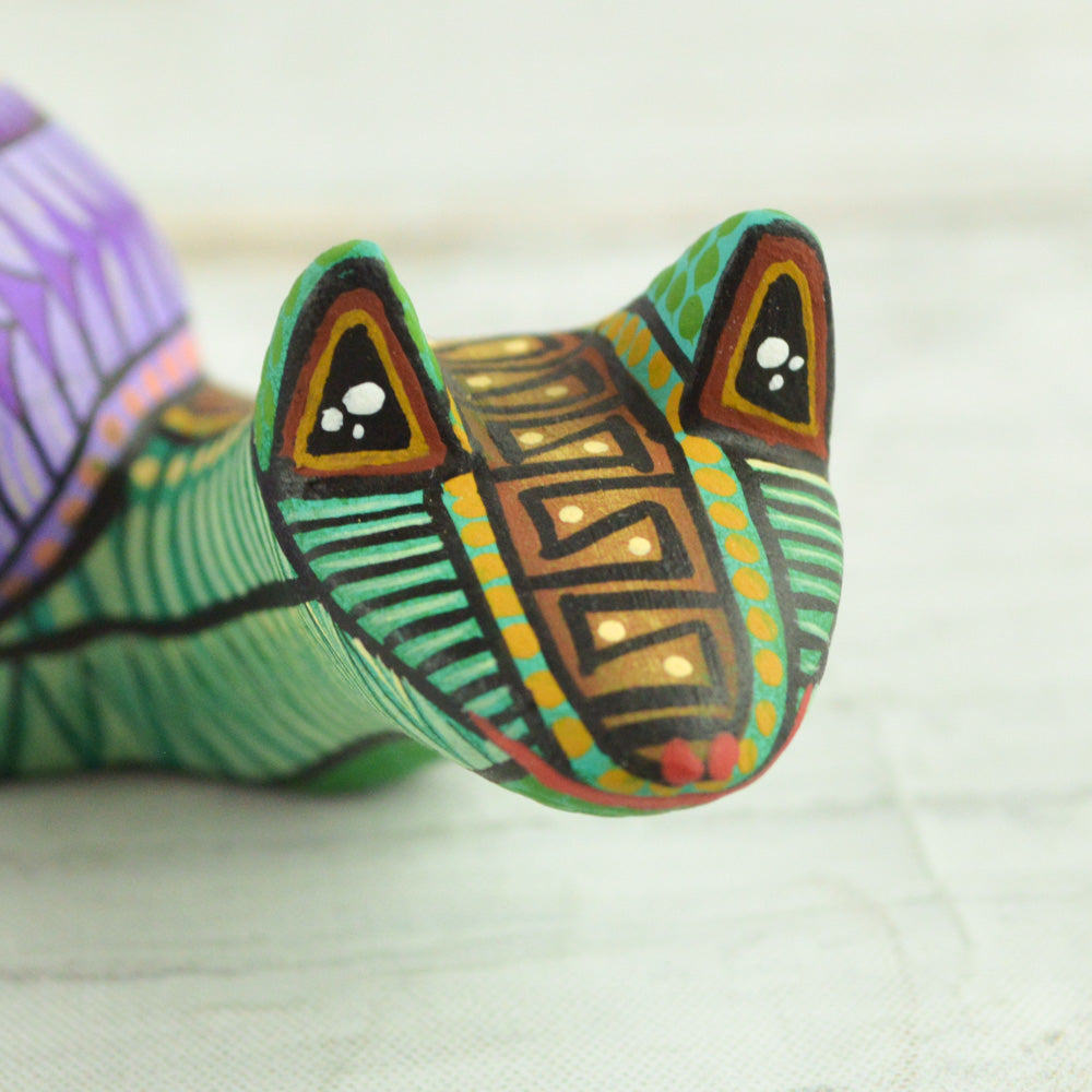 Snail Alebrije Oaxacan Wood Carving - Alebrije Huichol Mexican Folk art magiamexica.com