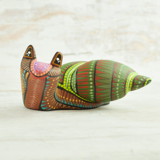 Snail Alebrije Oaxacan Wood Carving - Alebrije Huichol Mexican Folk art magiamexica.com