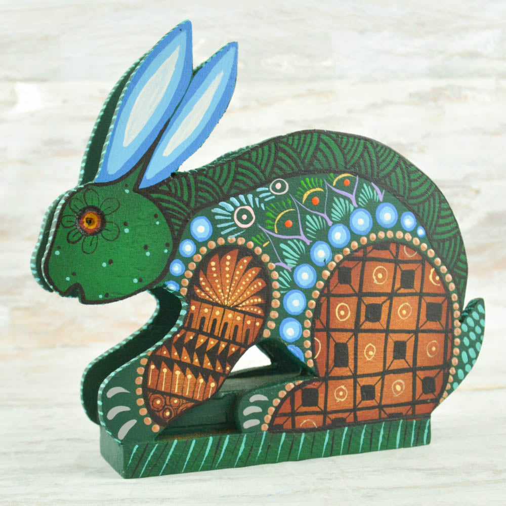 Rabbit Napkin Holder - Alebrije Huichol Mexican Folk art magiamexica.com