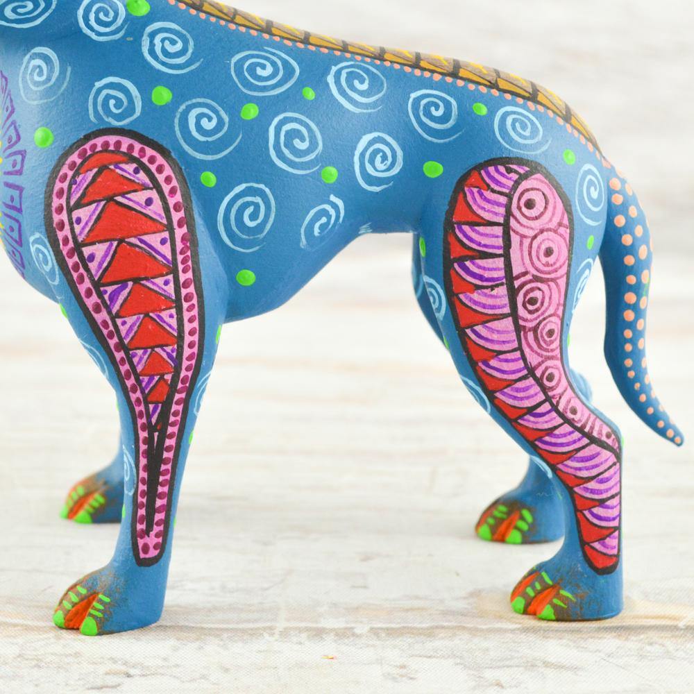 Alebrije Oaxacan Wood Carving Chihuahua Dog - Magia Mexica