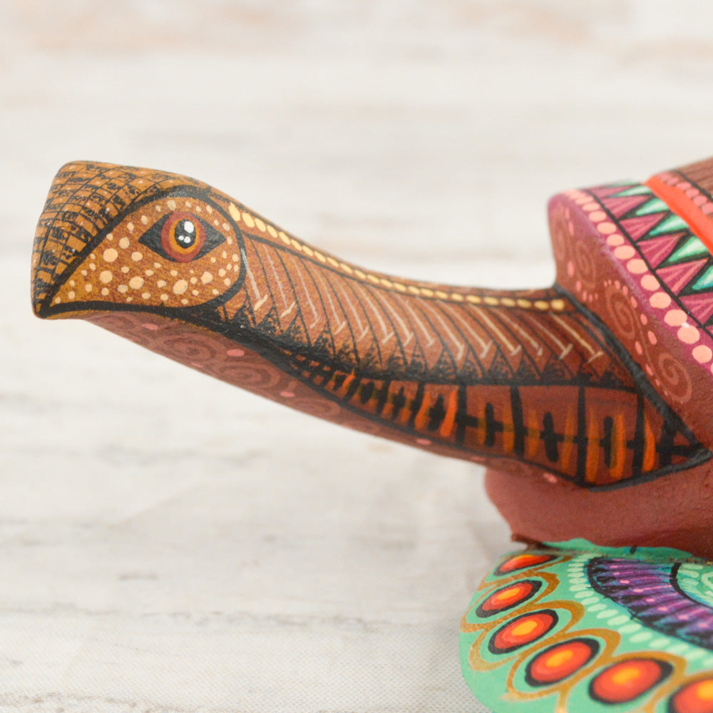 Turtle Alebrije Oaxacan Wood Carving - Alebrije Huichol Mexican Folk art magiamexica.com