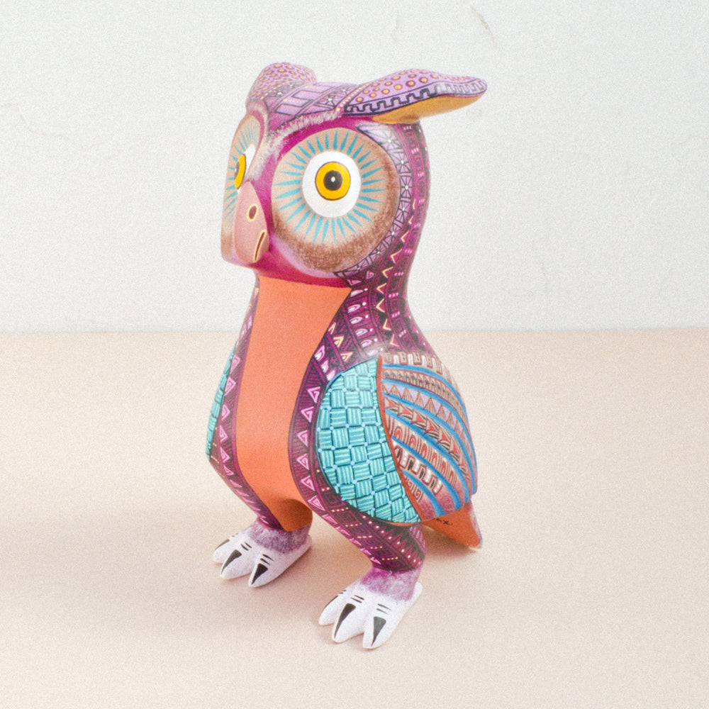 Owl Alebrije Wood Carving - magiamexica.com