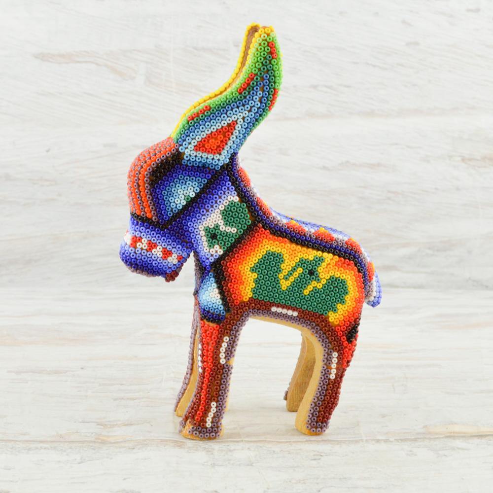 Huichol Art Beaded Animals Goat - Magia Mexica 