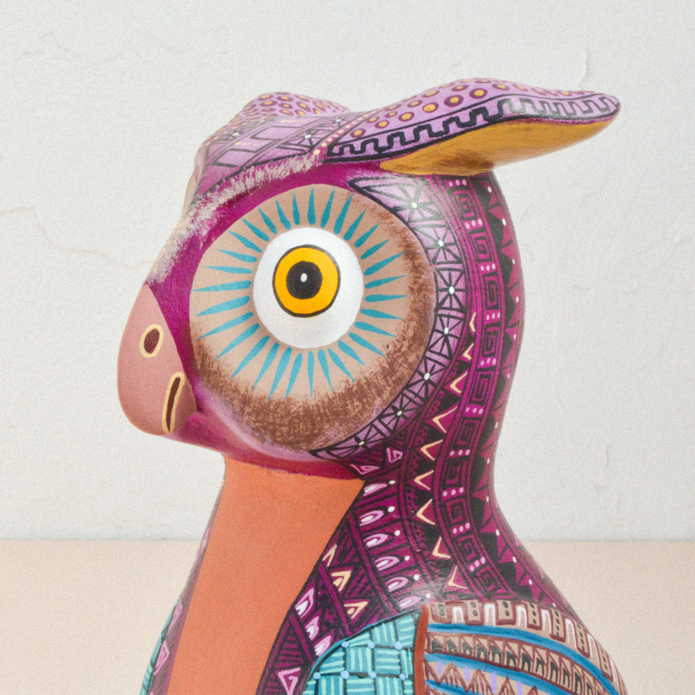 Owl Alebrije Wood Carving - magiamexica.com