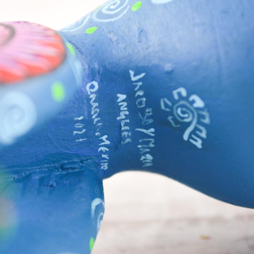 Alebrije Oaxacan Wood Carving Chihuahua Dog - Magia Mexica