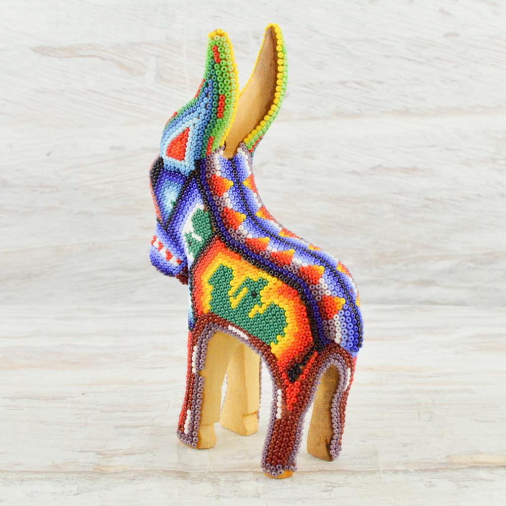 Huichol Art Beaded Animals Goat - Magia Mexica 