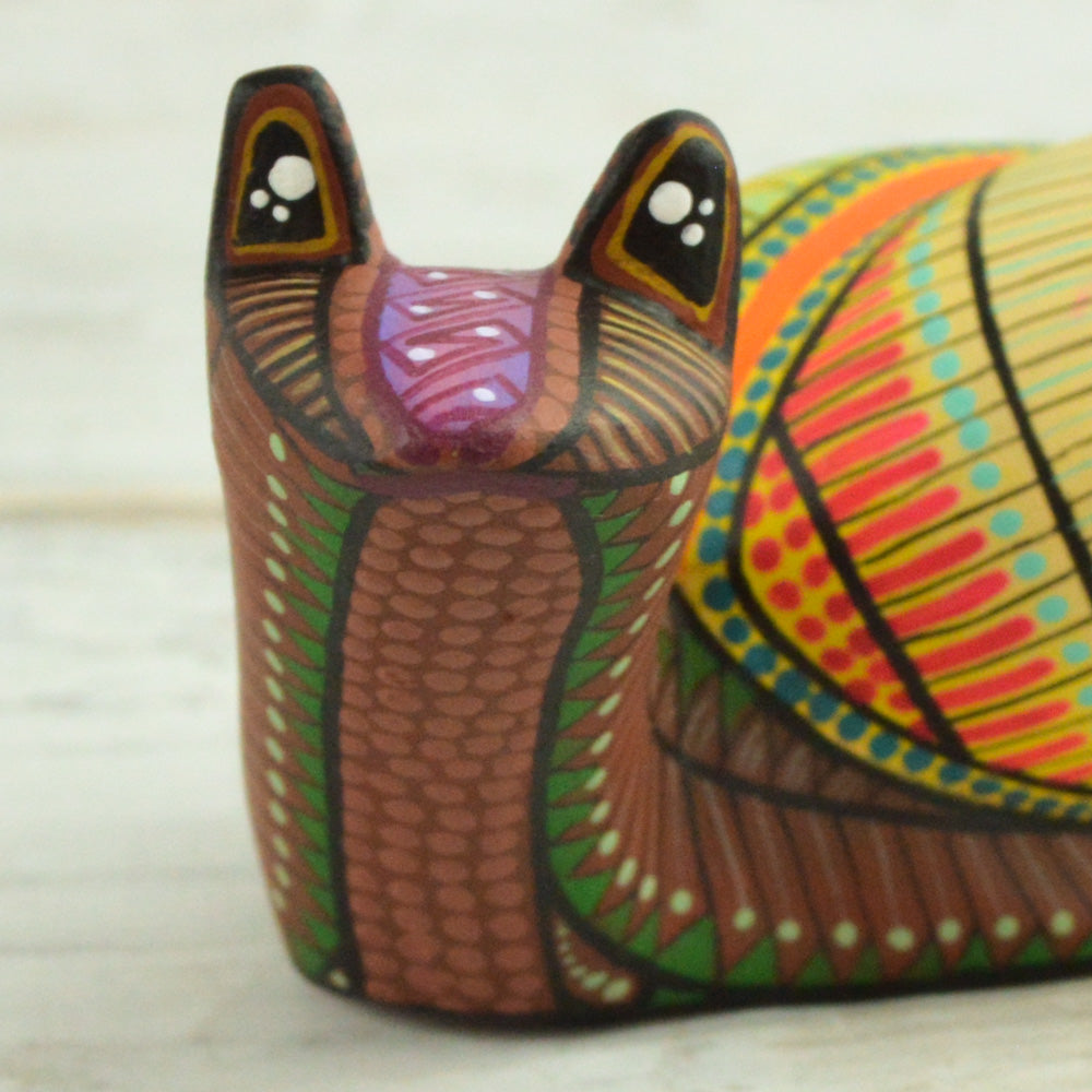 Snail Alebrije Oaxacan Wood Carving - Alebrije Huichol Mexican Folk art magiamexica.com