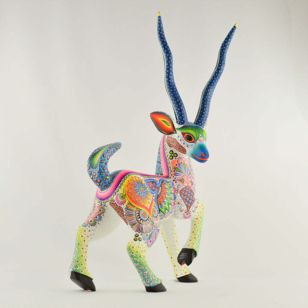 Goat Alebrije Oaxacan Wood Carving - magiamexica.com