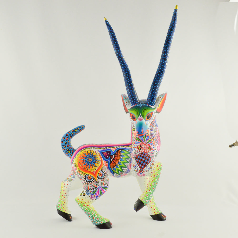 Goat Alebrije Oaxacan Wood Carving - magiamexica.com