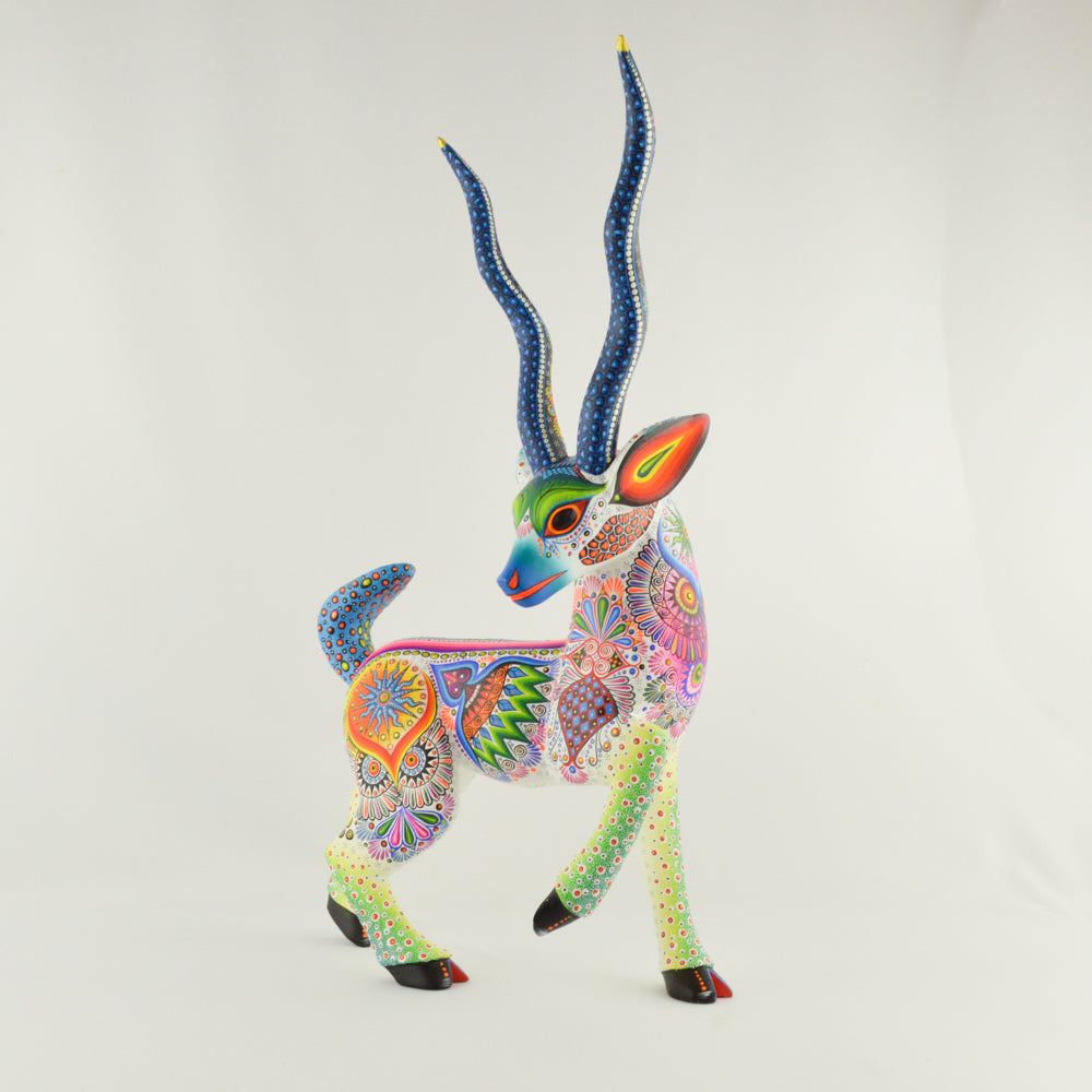 Goat Alebrije Oaxacan Wood Carving - magiamexica.com