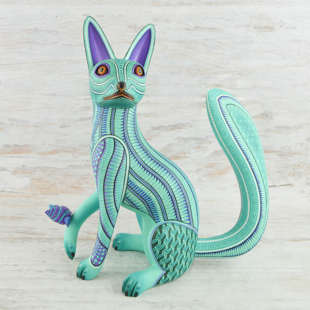 Fox Alebrije Oaxacan Wood Carving - Alebrije Huichol Mexican Folk art magiamexica.com