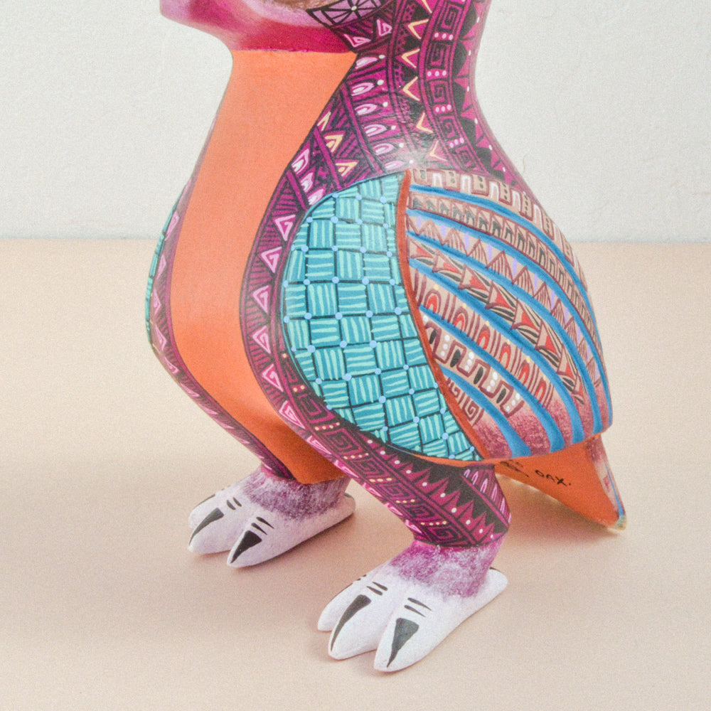 Owl Alebrije Wood Carving - magiamexica.com