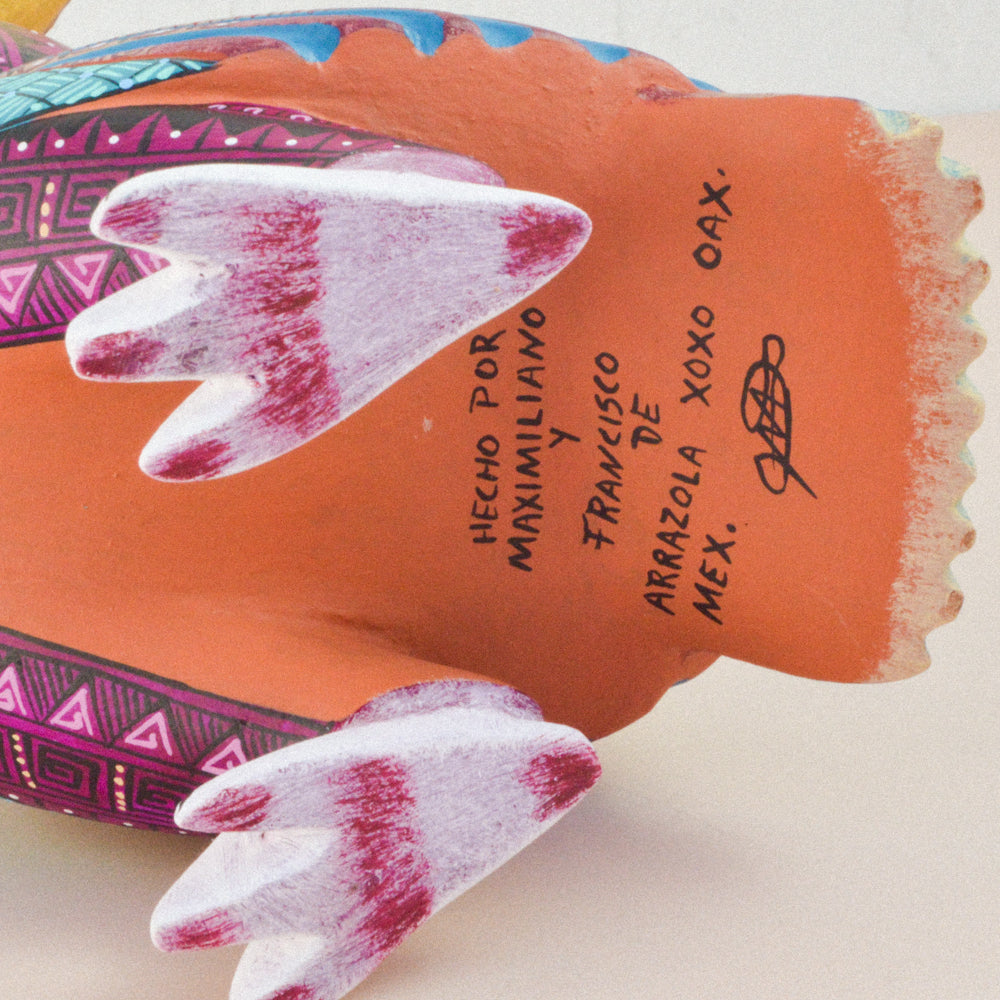 Owl Alebrije Wood Carving - magiamexica.com