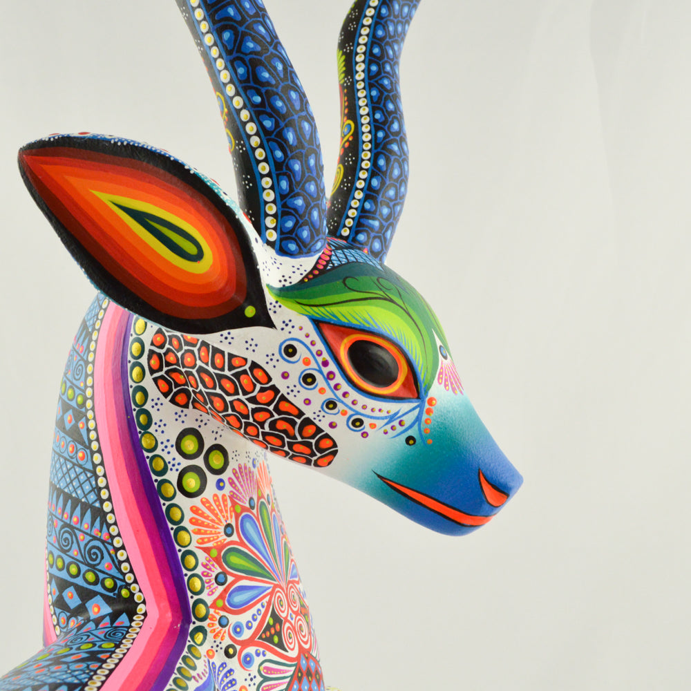 Goat Alebrije Oaxacan Wood Carving - magiamexica.com