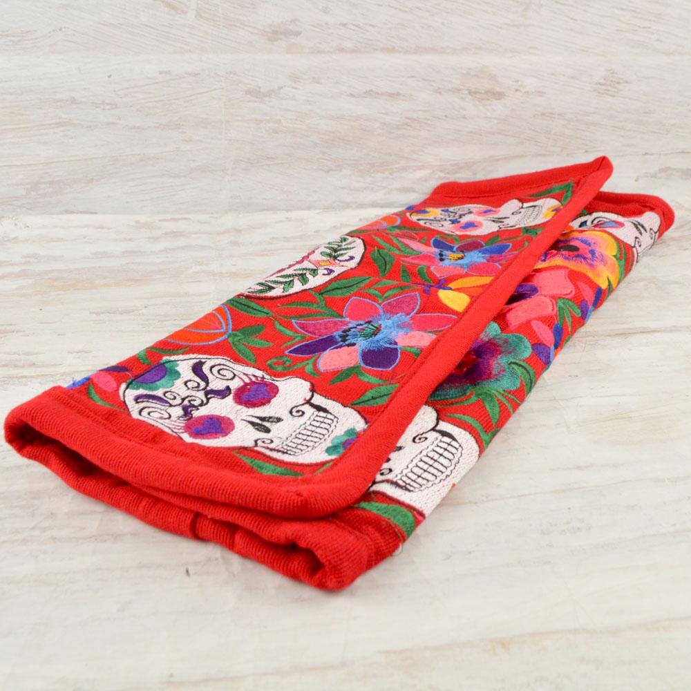 Embroidered Pillow Cover | Red 1 - Magia Mexica