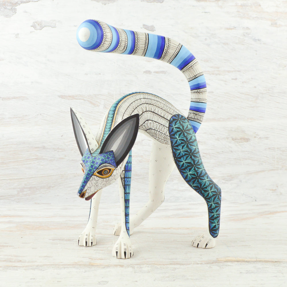 Alebrije Oaxacan Wood Carving Fox - Magia Mexica