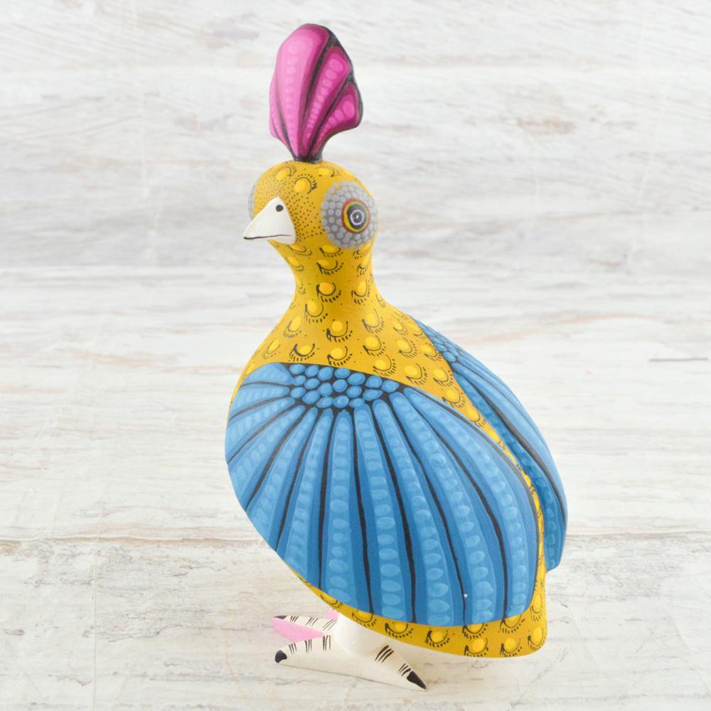 Alebrije Oaxacan Wood Carving Quail- Magia Mexica