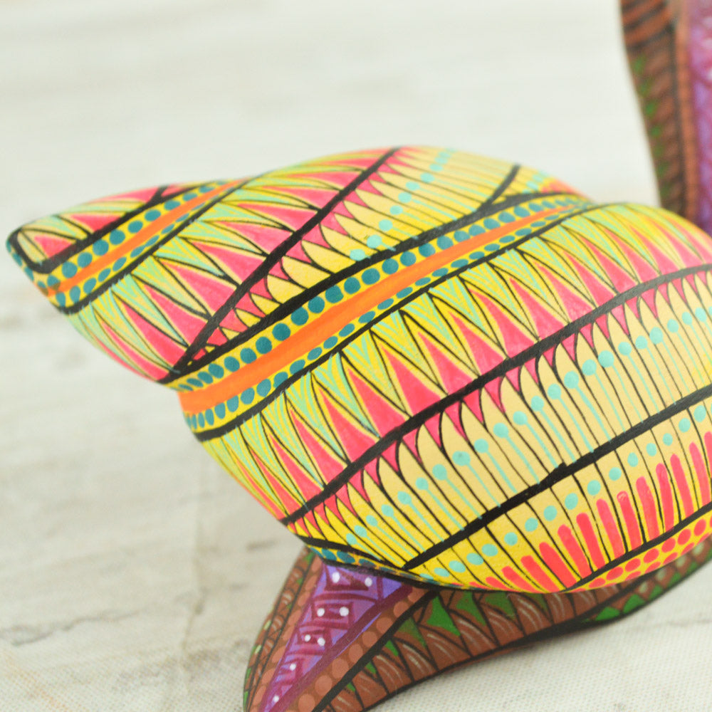 Snail Alebrije Oaxacan Wood Carving - Alebrije Huichol Mexican Folk art magiamexica.com