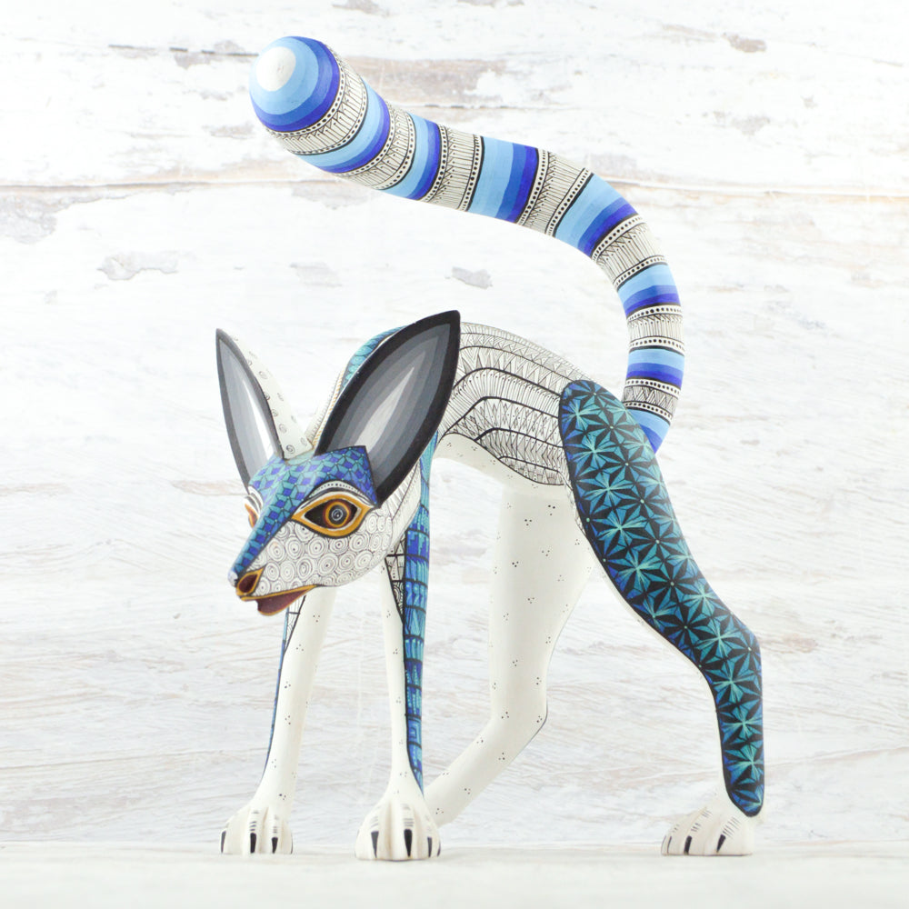 Alebrije Oaxacan Wood Carving Fox - Magia Mexica