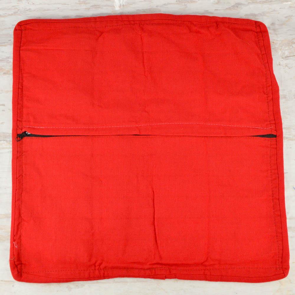 Embroidered Pillow Cover | Red 1 - Magia Mexica