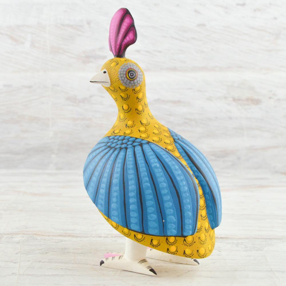 Alebrije Oaxacan Wood Carving Quail- Magia Mexica