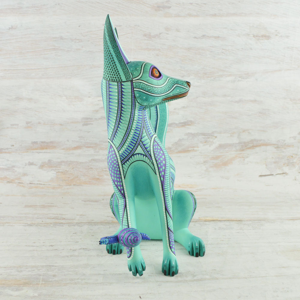 Fox Alebrije Oaxacan Wood Carving - Alebrije Huichol Mexican Folk art magiamexica.com