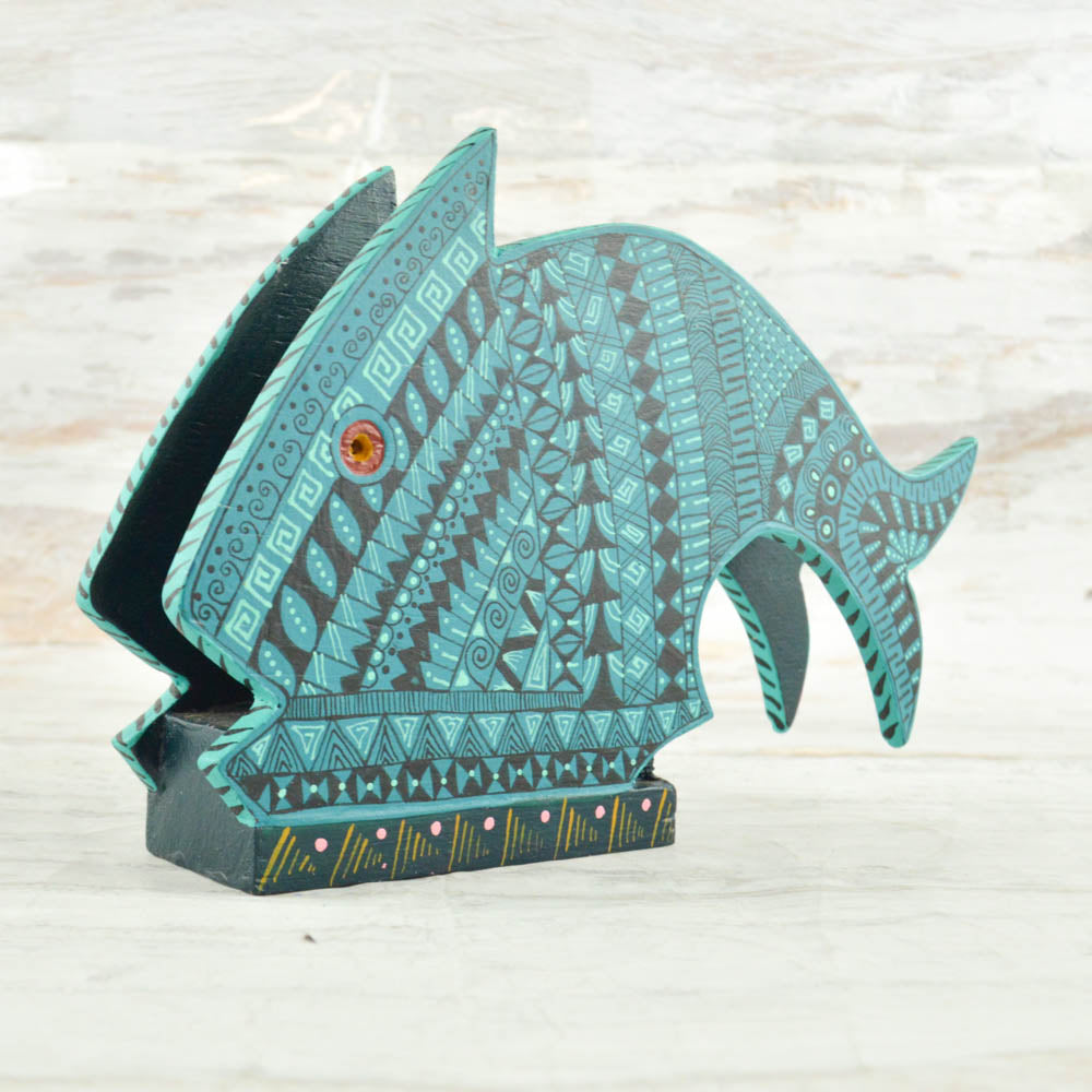 Fish Napkin Holder - Alebrije Huichol Mexican Folk art magiamexica.com